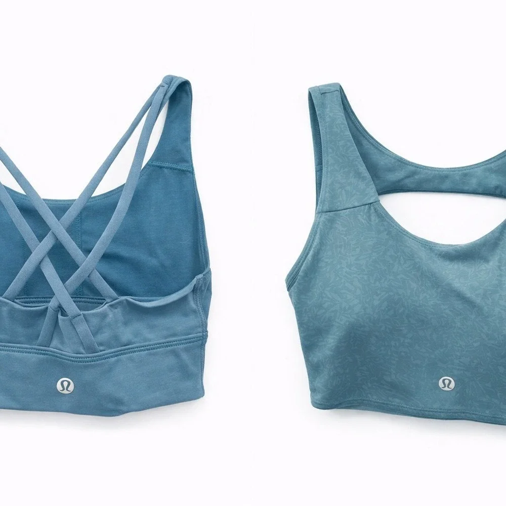 Lot of 3 lulu sports bras. Size small (2), like new condition